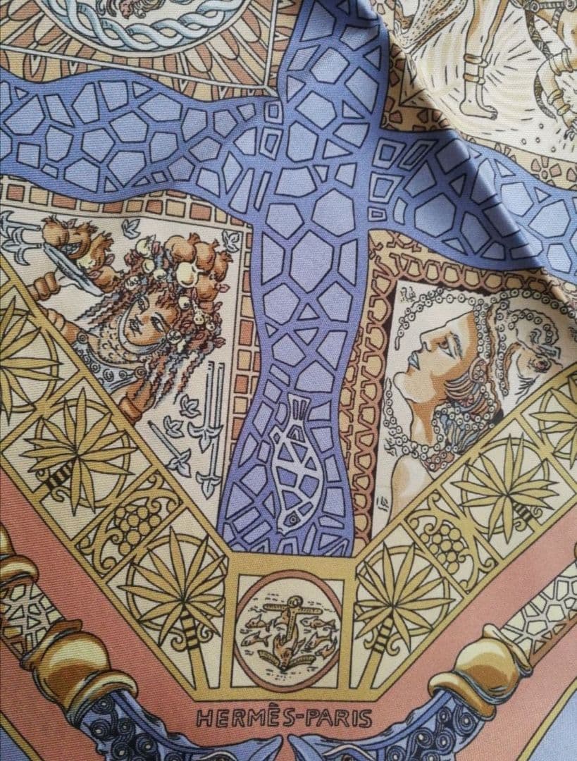 エルメス　HERMES　スカーフ　カレ90　私達の海