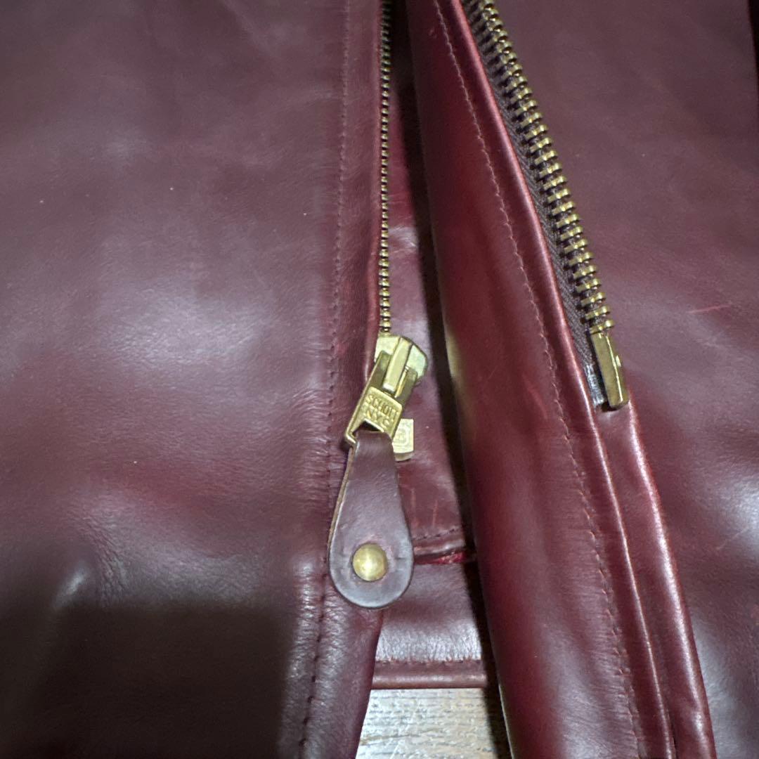 希少‼️美品‼️schottホーウィンレザー641SXX 40インチ　茶芯モデル