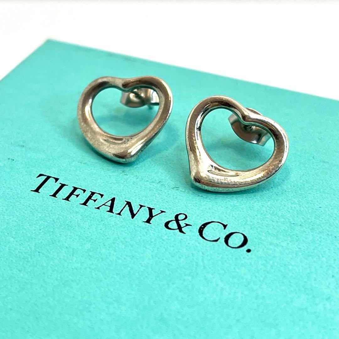 TIFFANY&Co. ティファニー オープンハート ピアス シルバー925