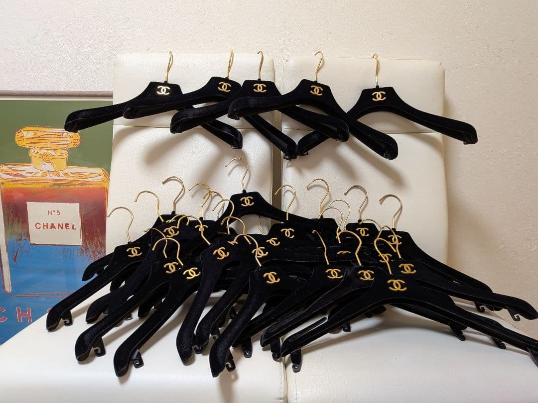 CHANEL非売品❤️シャネルハンガー28本❤️ジャケットワンピースブラウス用
