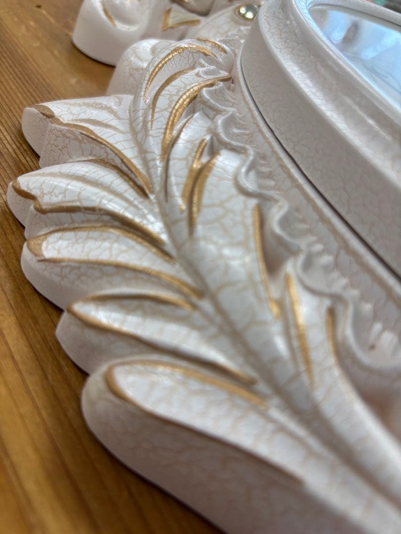 フラワーモチーフ掛時計 振り子時計 静音タイプ おしゃれ 高級 新築お祝い