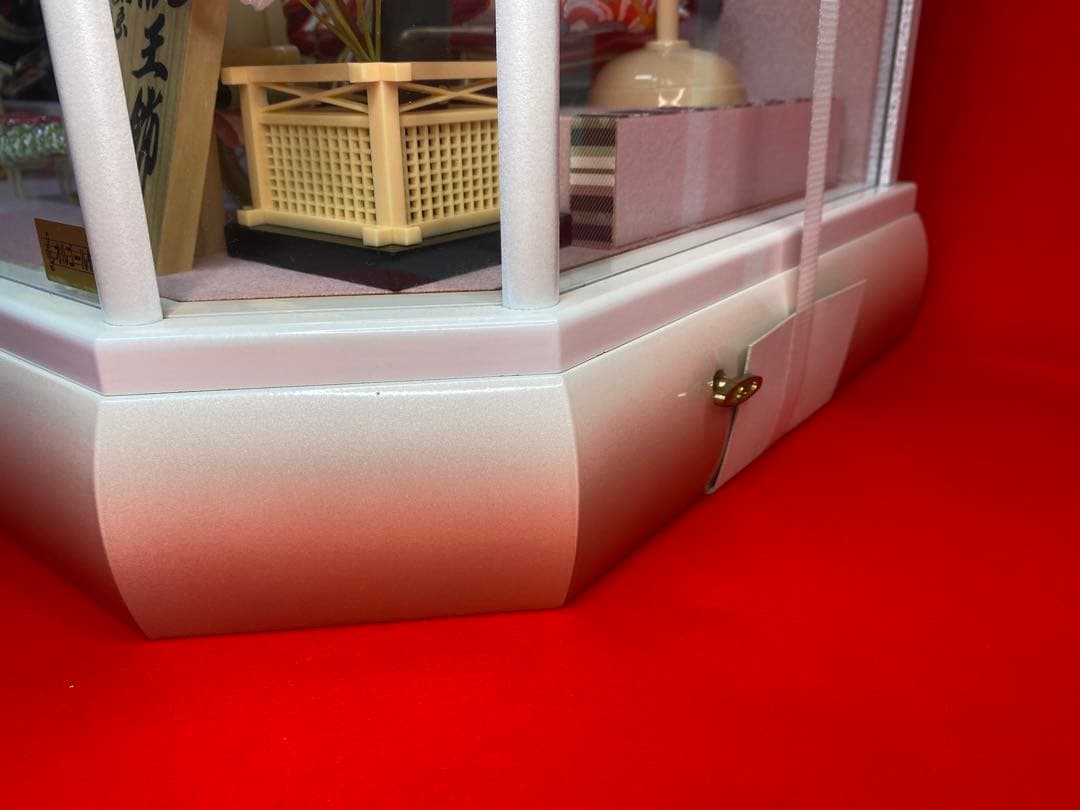 東京久月　雛人形オルゴール付き親王飾り・間口約６１×奥行約３４×高さ約３８㎝