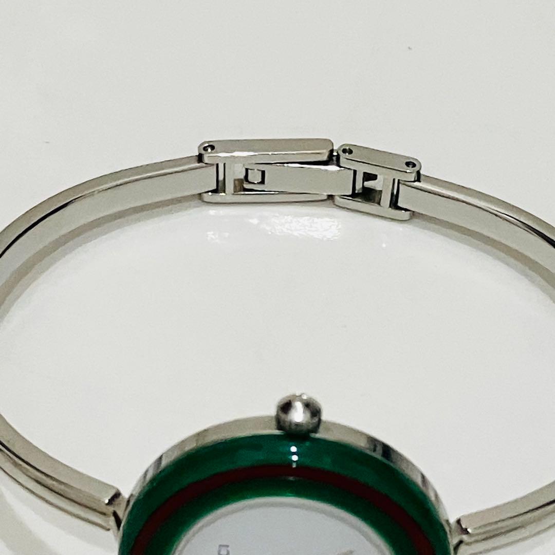 美品 GUCCI グッチ チェンジベゼル シルバー レディース 腕時計 稼働品
