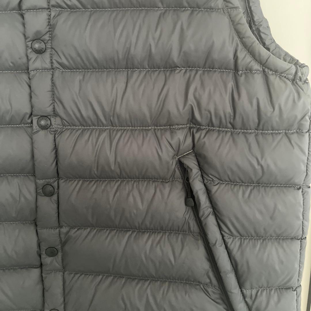 ダントンDANTON インナーダウンベスト　グレー　サイズ36 Vネック