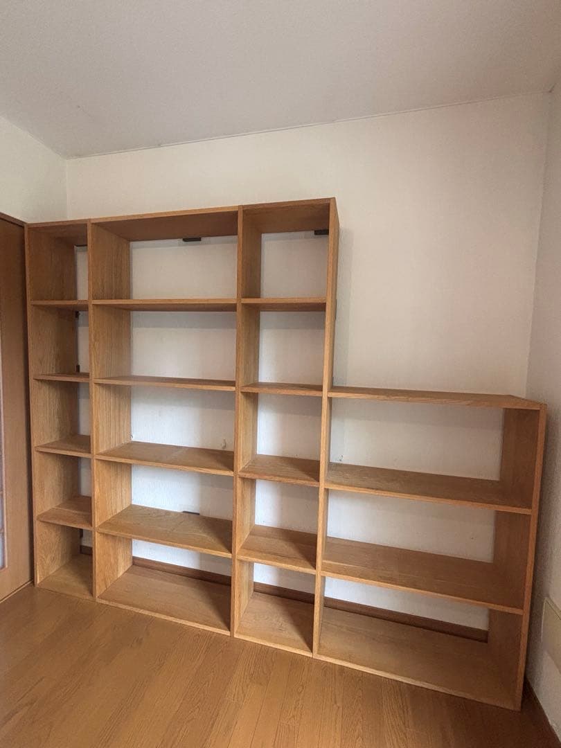 無印良品スタッキングシェルフ3点（5段×2列、ワイド追加5段、ワイド追加3段）