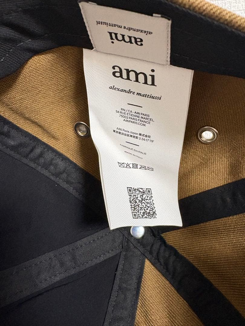 アミパリス　ブラウン コットンキャップ