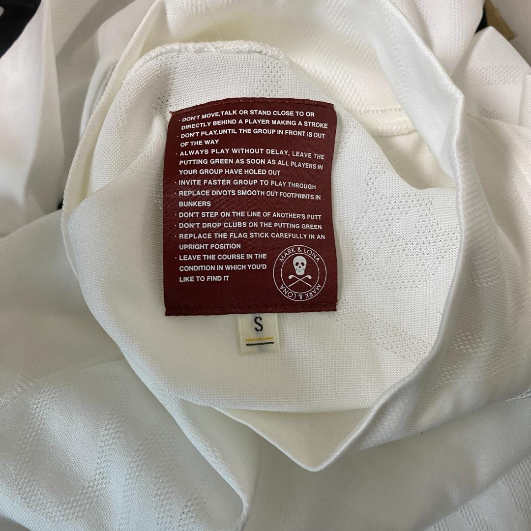 【美品】MARK&LONA（マークアンドロナ）長袖 モックネック 白/S