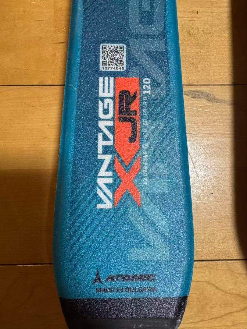 美品　ATOMIC X JR スキー 板 120 cm 　ジュニア
