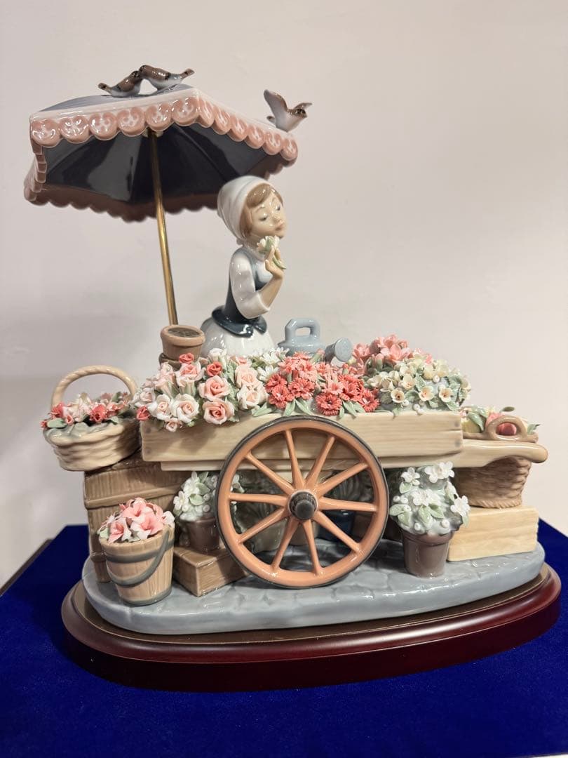 【66万円　新品同様】リヤドロ　LLADRO 公園通りの花屋さん　台座、ケース付