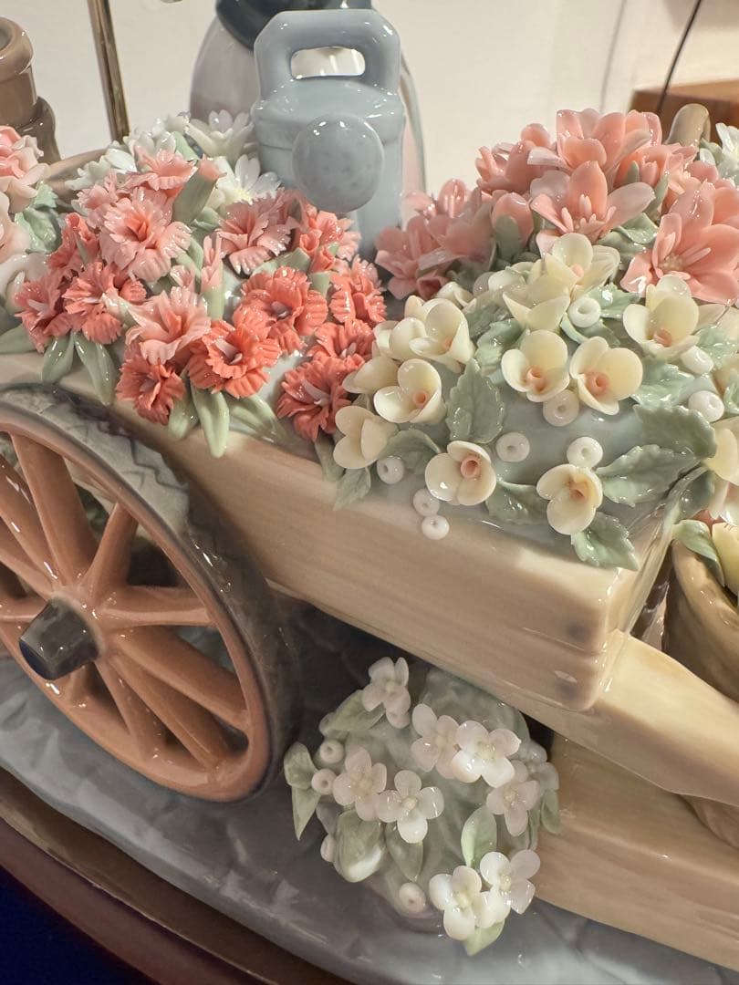 【66万円　新品同様】リヤドロ　LLADRO 公園通りの花屋さん　台座、ケース付