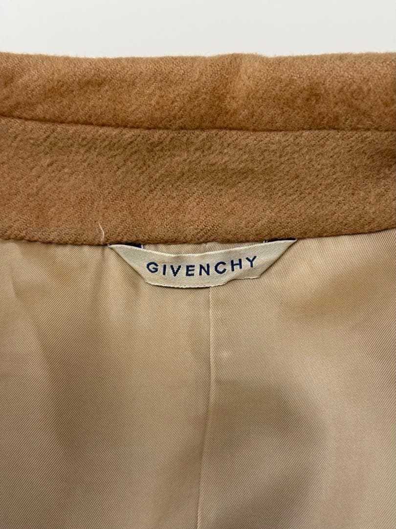 【訳あり・格安】GIVENCHY ジバンシィ キャメル ステンカラーコート 46