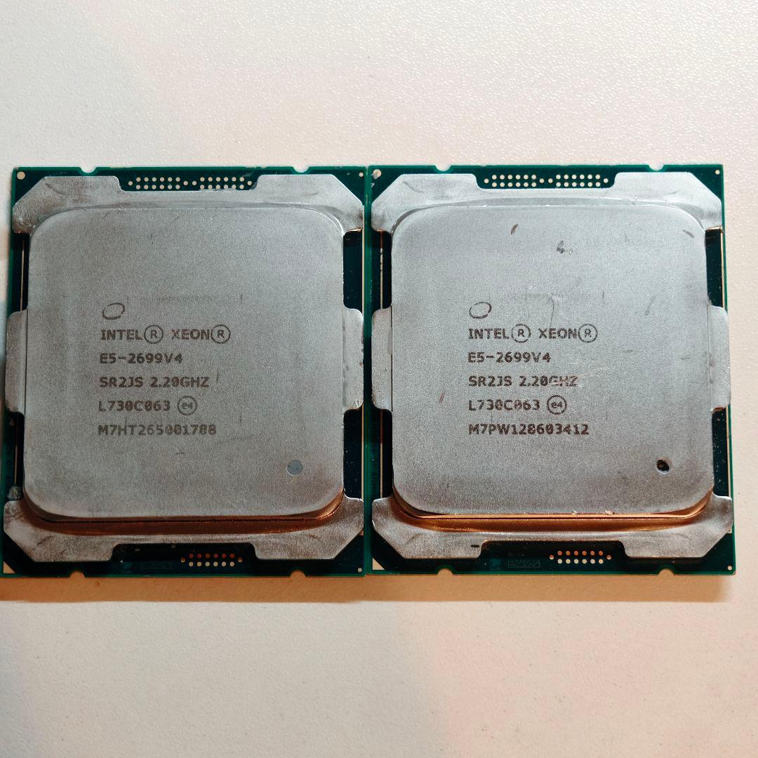 【動作確認済み】Intel Xeon E5-2699 V4 2個セット