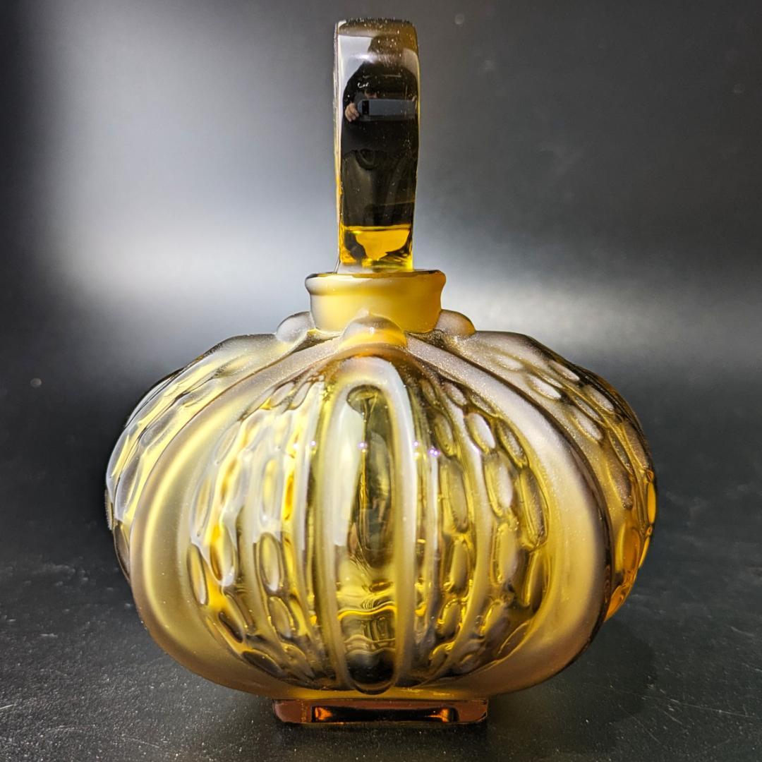 芸術的刺激に惹かれる★ラリック ミラベル アンバー 13㎝ 香水瓶 箱付き