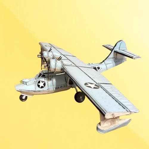 PBY カタリナ 飛行艇 ブリキ インテリア 置物 おもちゃ プラモデル 模型
