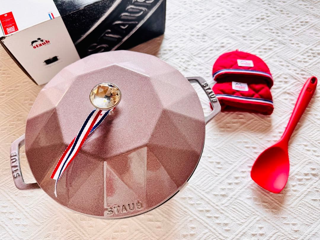 staub ストウブ 24cm ダイヤモンドココット セット