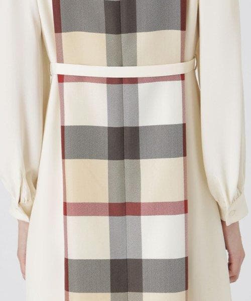 【専用です！】クレストブリッジ　スムージーサテンパーシャルチェックドレス