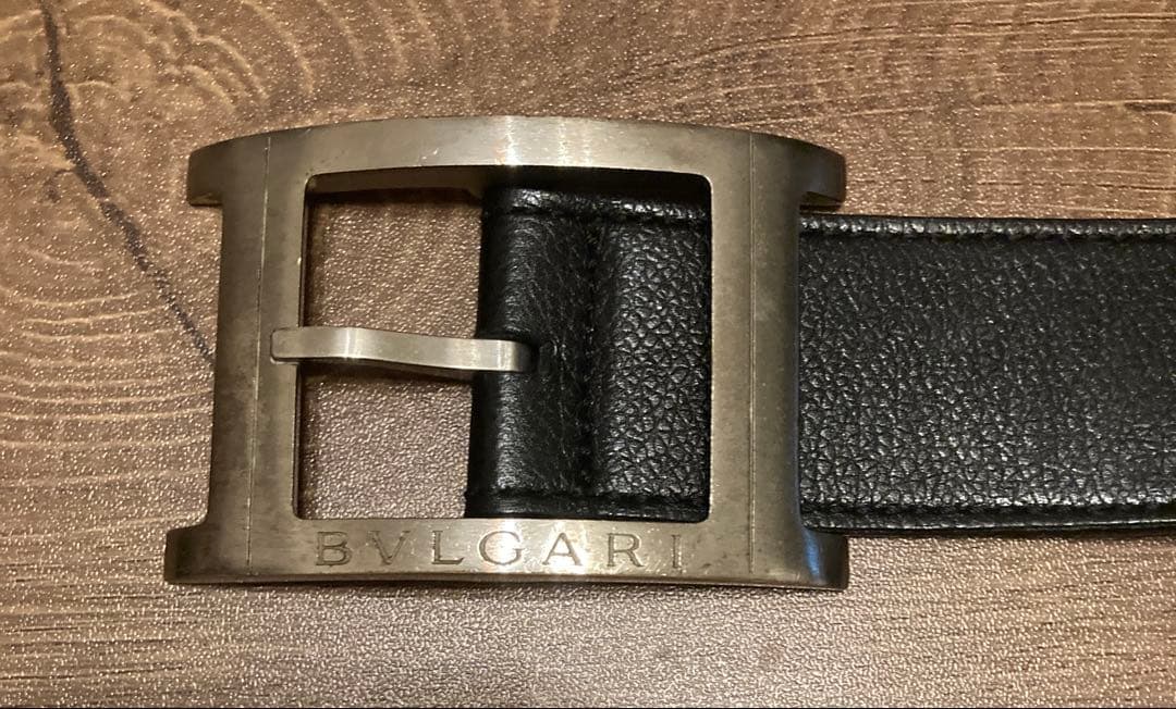 値下げ　ブルガリ　ベルト　黒　中古　希少　BVLGARI レア