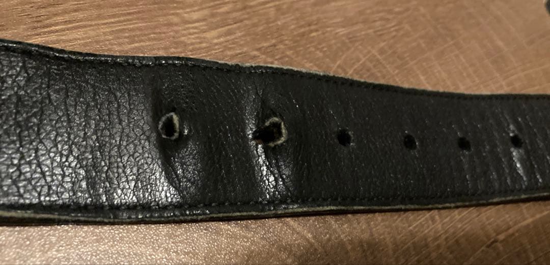 値下げ　ブルガリ　ベルト　黒　中古　希少　BVLGARI レア