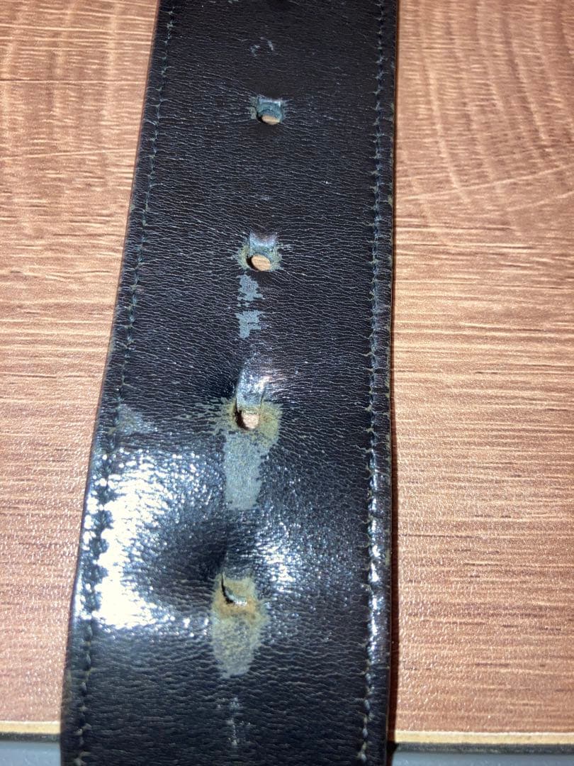 値下げ　ブルガリ　ベルト　黒　中古　希少　BVLGARI レア