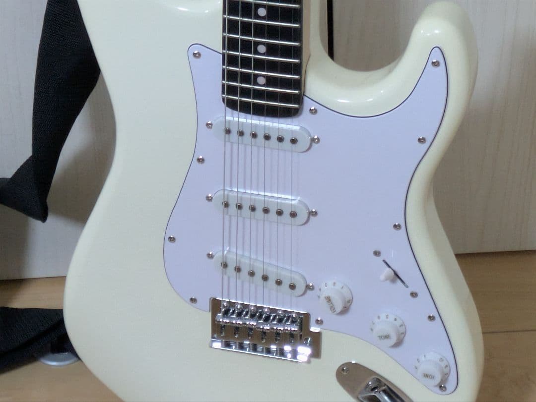 Photogenic エレキギター ホワイト ジャック線+ソフトケース付