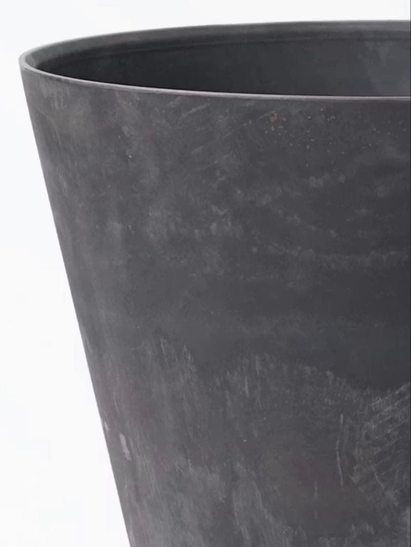 鉢カバー アートストーン ラウンド 10号鉢用 ブラック