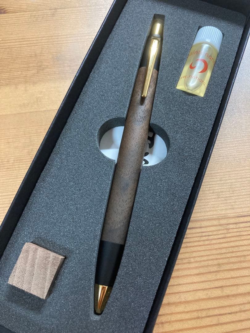 野原工芸　新型シャーペン　胡桃　SANZOクリップ