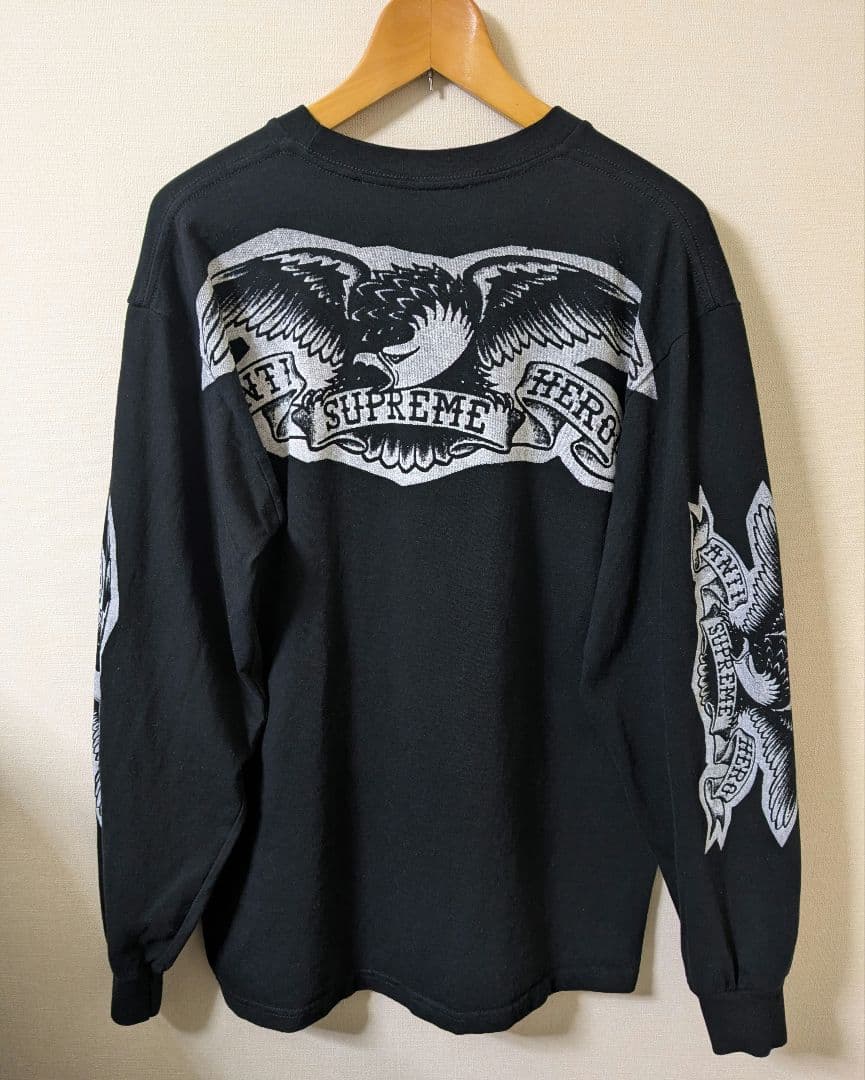25aw Supreme × ANTIHERO Eagle L/S Tee