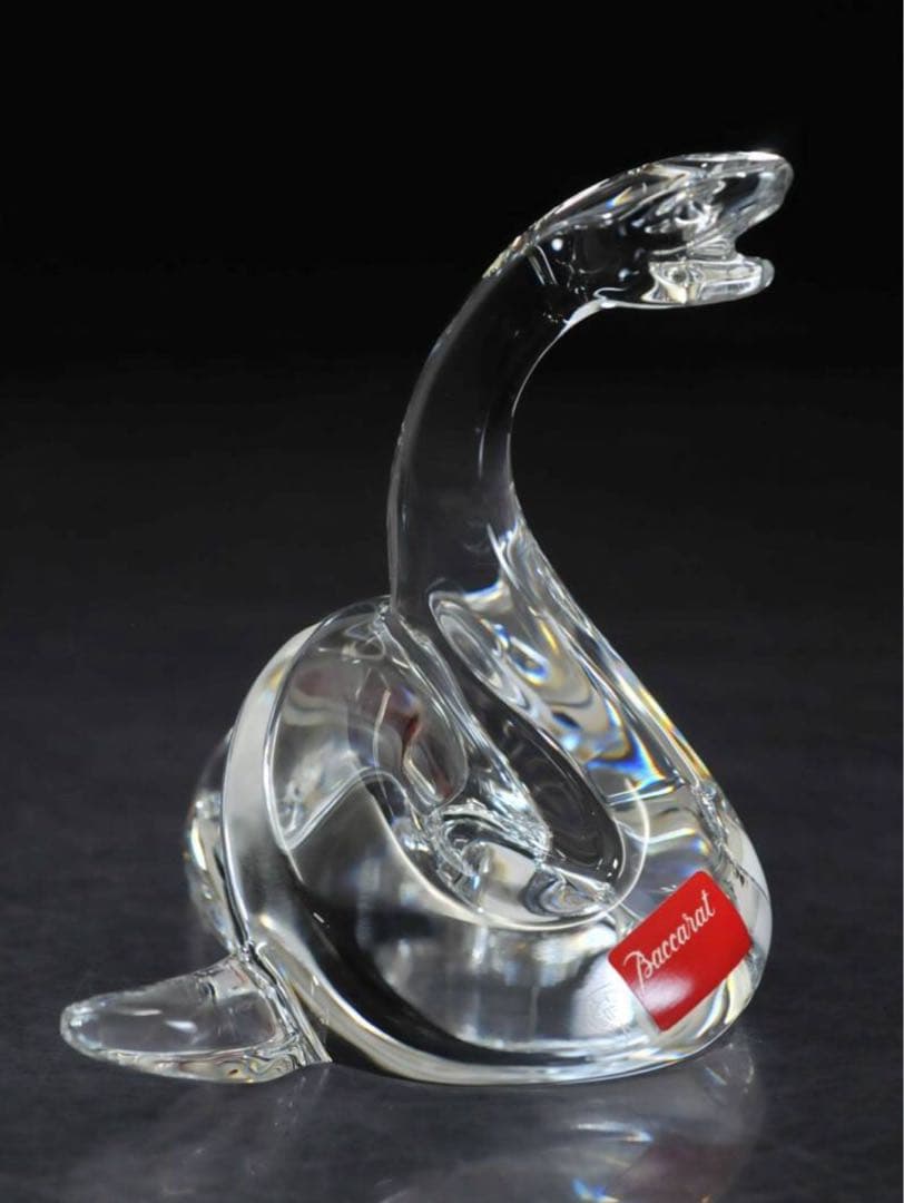 バカラ Baccarat　蛇　スネーク　箱付き　化粧箱　オブジェ　干支