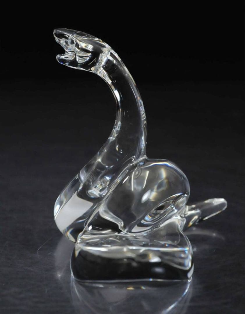 バカラ Baccarat　蛇　スネーク　箱付き　化粧箱　オブジェ　干支