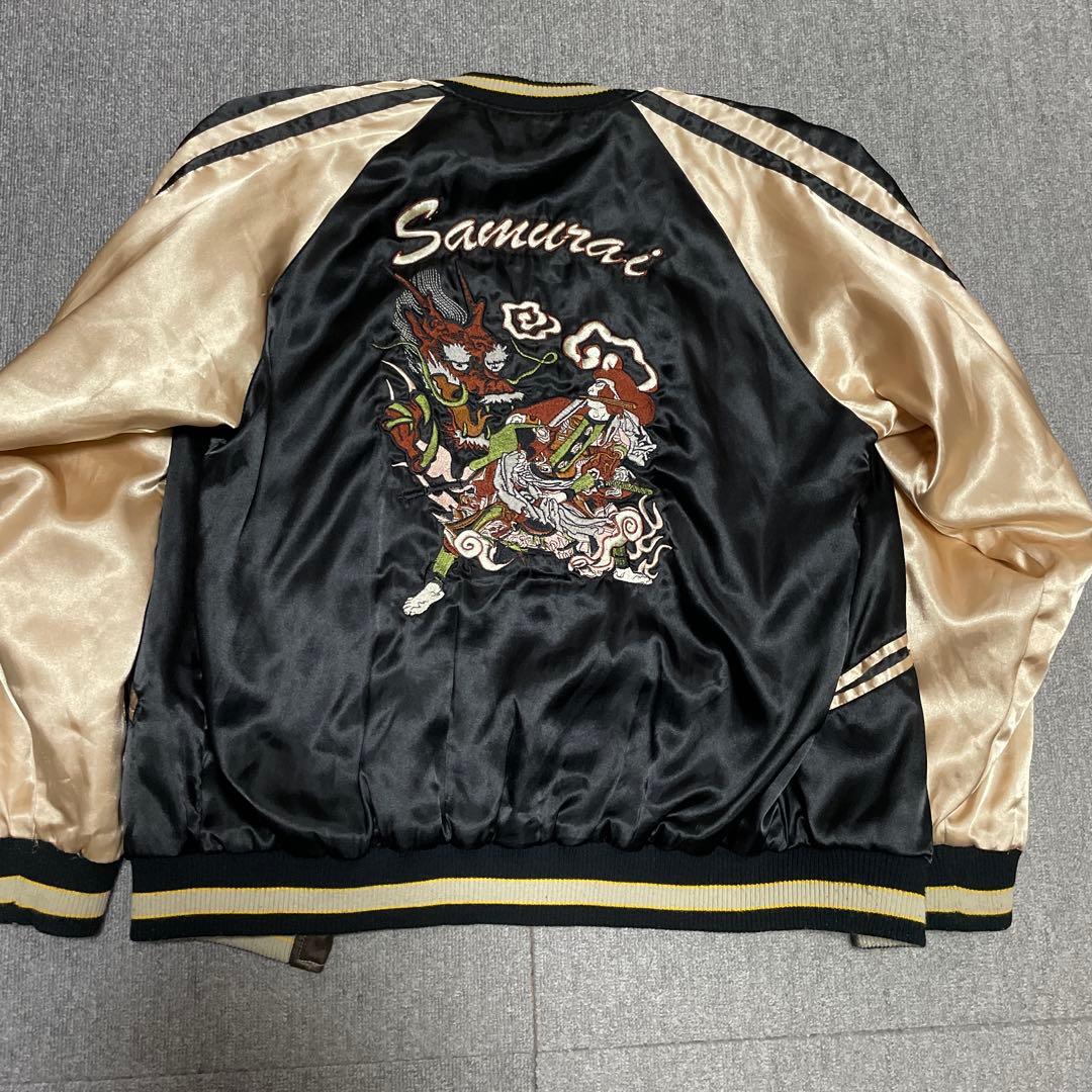 ビンテージ　スカジャン　虎　Lサイズ　ドラゴンフライ　80s90s