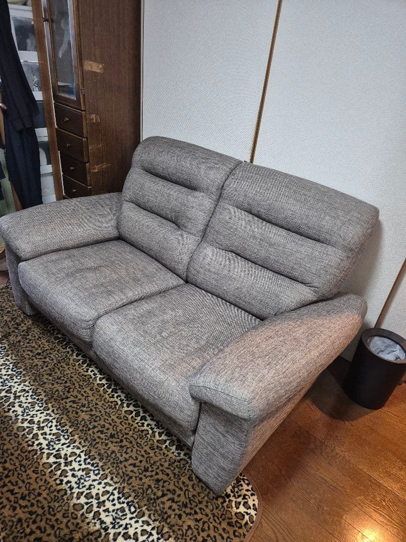 2人用布張りソファ (Nポケット A12 S-HI FM-MO)