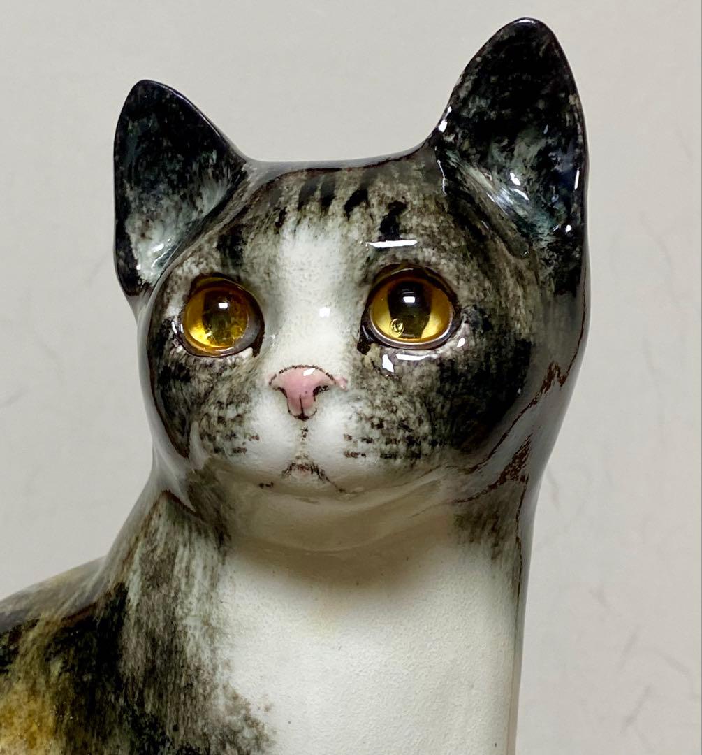 モデルNo.43 ウィンスタンレイキャット　初期作品　見返り猫　貫入無し❣️