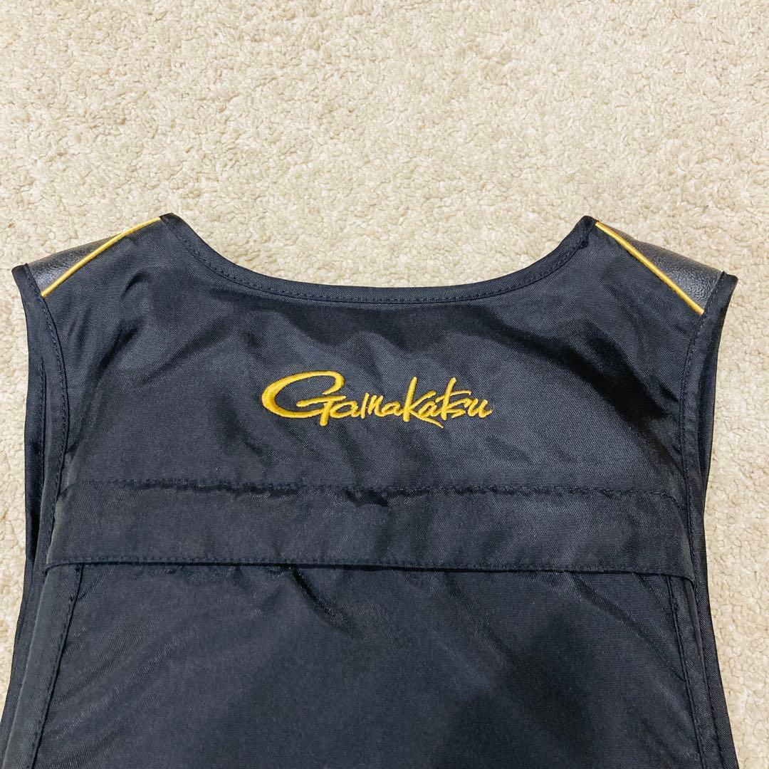 がまかつ　フローティングベスト　GM-2180 黒×赤×金　Lサイズ