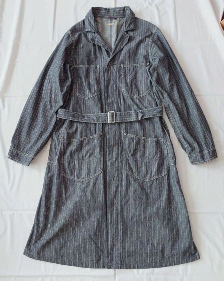 KAPITAL　ストライプ柄　ショップコート　サイズM