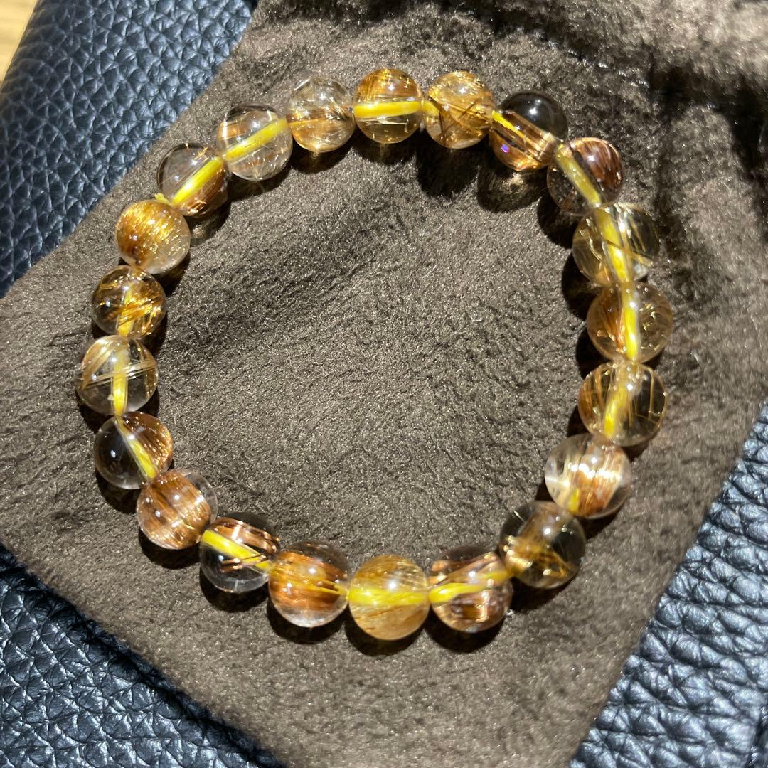 タイチンルチルクォーツ ブレスレット 7mm 21玉