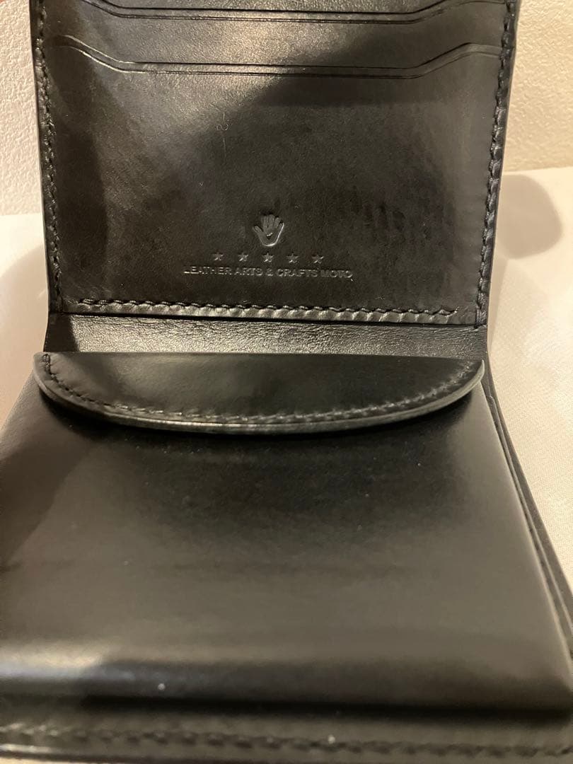 MOTO 財布 二つ折り財布 ウォレット　ロシアンカーフ　モト　本革