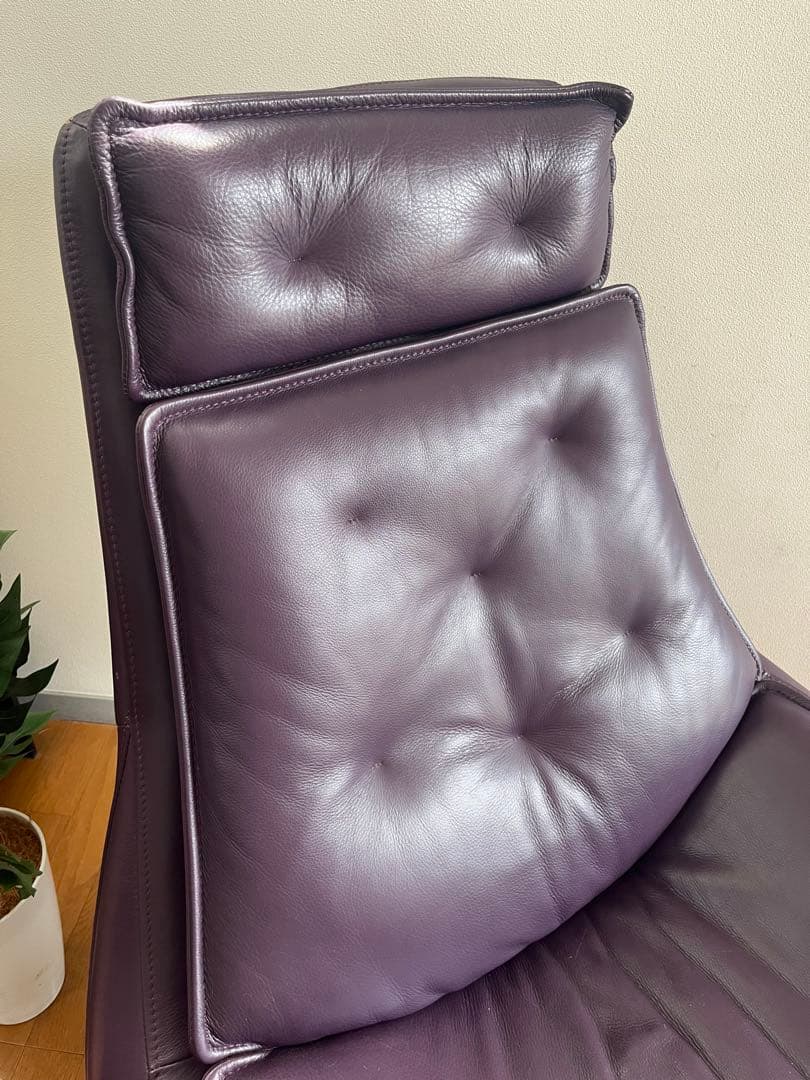 ◆ヴィンテージ◆ ボンテンピ　Daya 本革ラウンジチェア　スペースエイジ