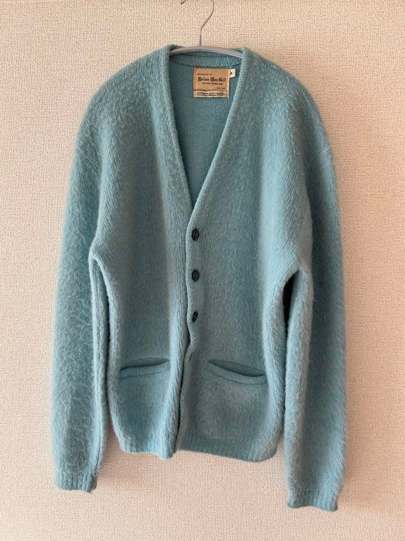 60s mohair cardigan ライトブルー