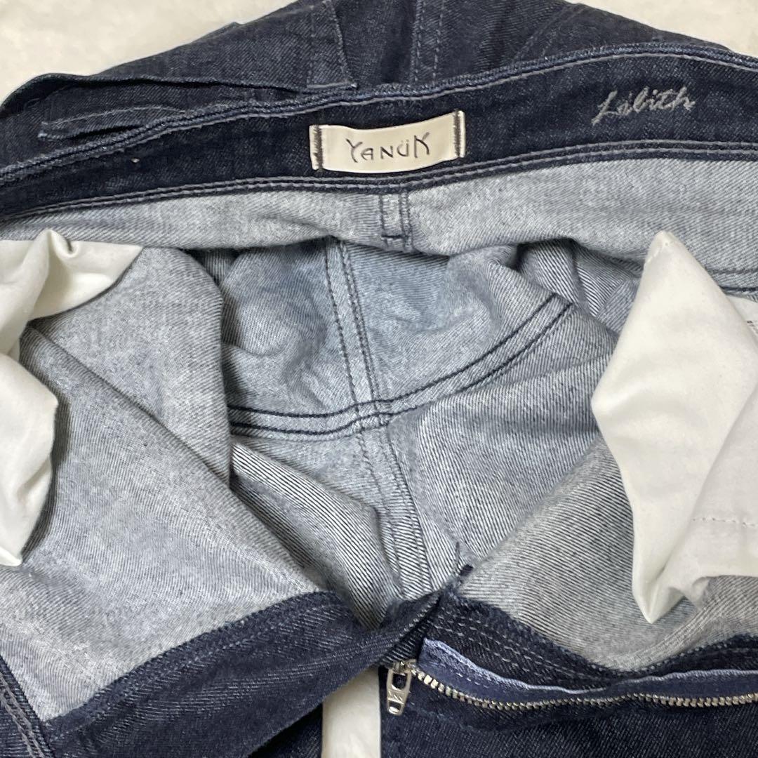 【美品】YANUK LILITH 57103070 ワイドデニム Ｗ26