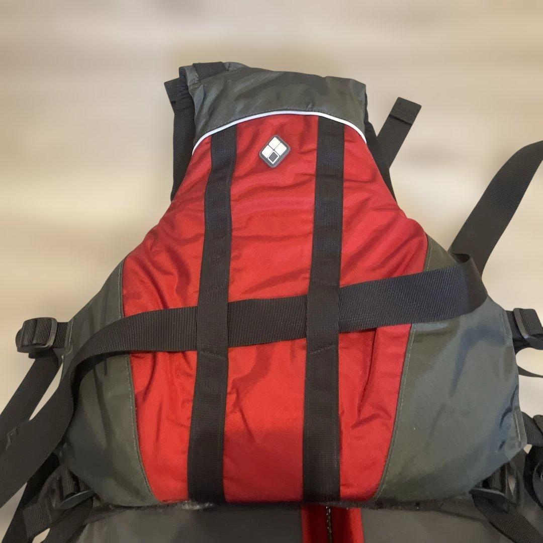 mont-bell ライフジャケット リバーランナープロ L/XL 赤/グレー