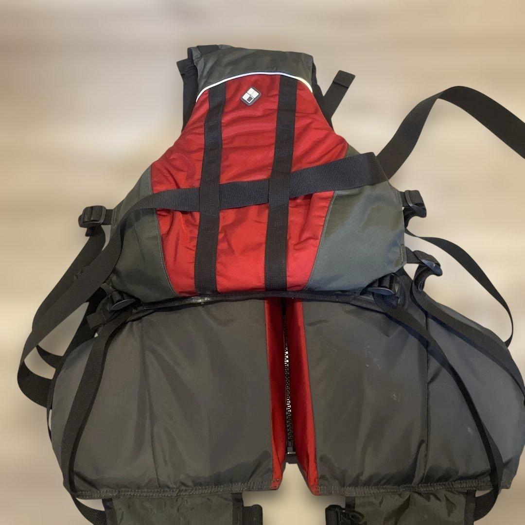 mont-bell ライフジャケット リバーランナープロ L/XL 赤/グレー