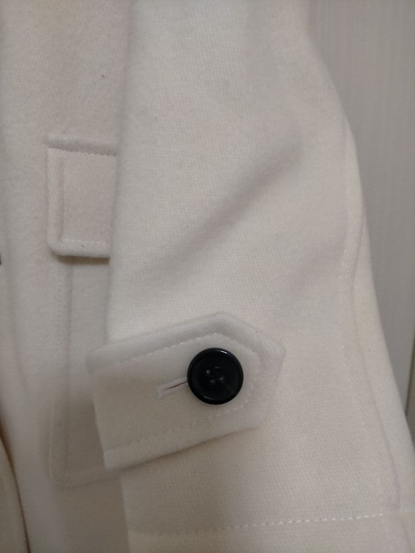 新品春物アナイのダッフルコート サイズ38 ホワイト ダウンコートロングコート