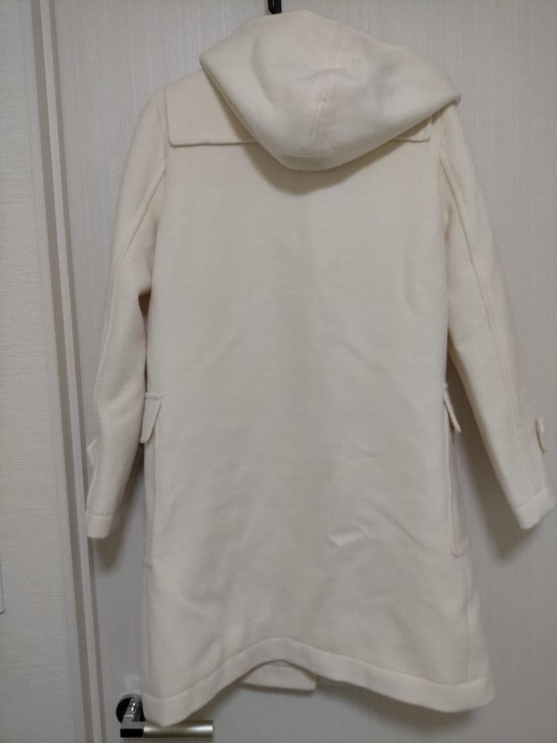 新品春物アナイのダッフルコート サイズ38 ホワイト ダウンコートロングコート