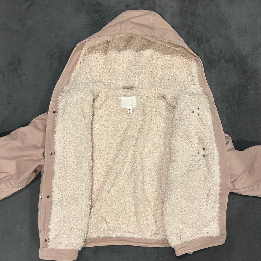 フード付きファイヤーマンジャケット　ピンク