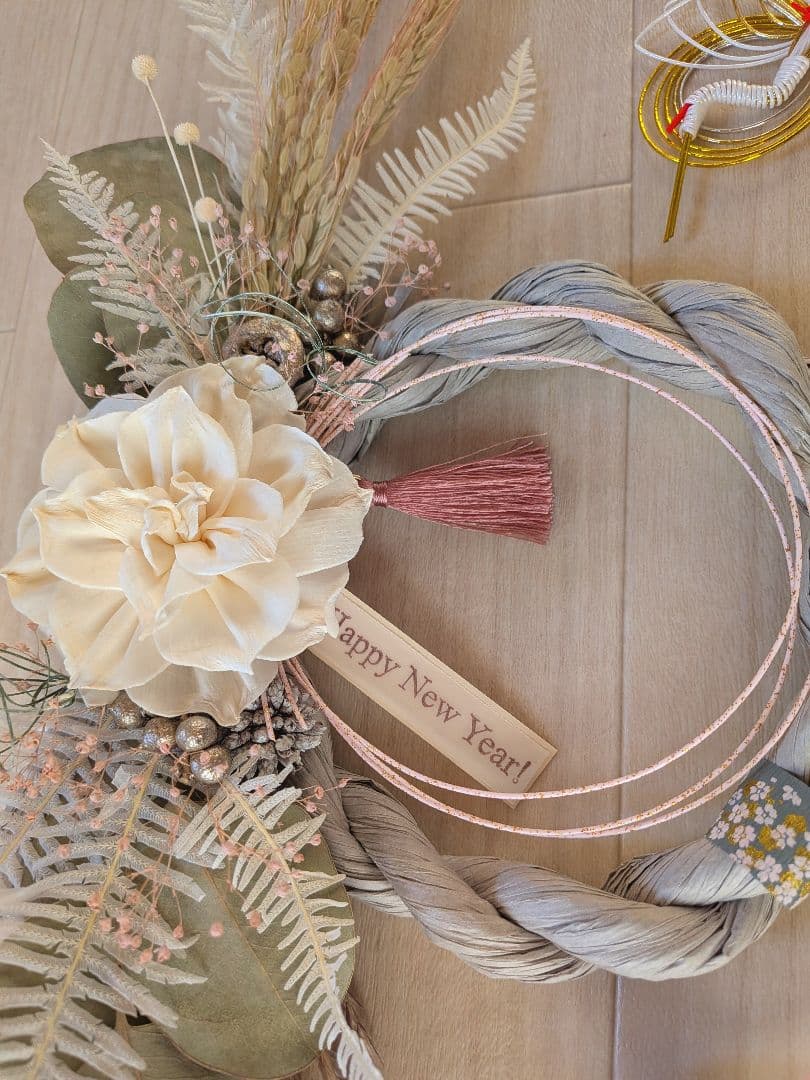 2026年 しめ縄飾り しめ縄リース 開運 1点飾り