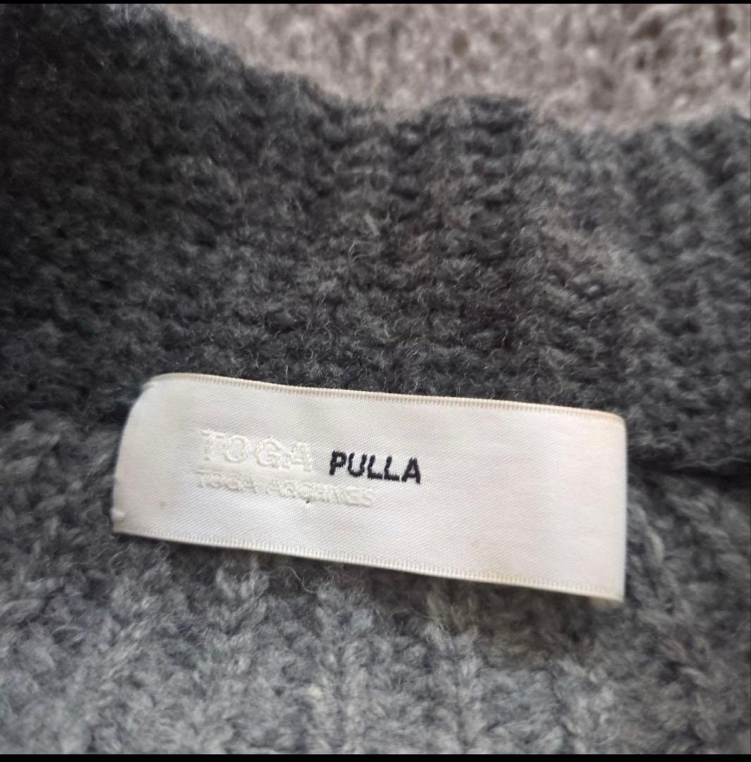 TOGA PULLA グレー タートルネックセーター　アルパカ混