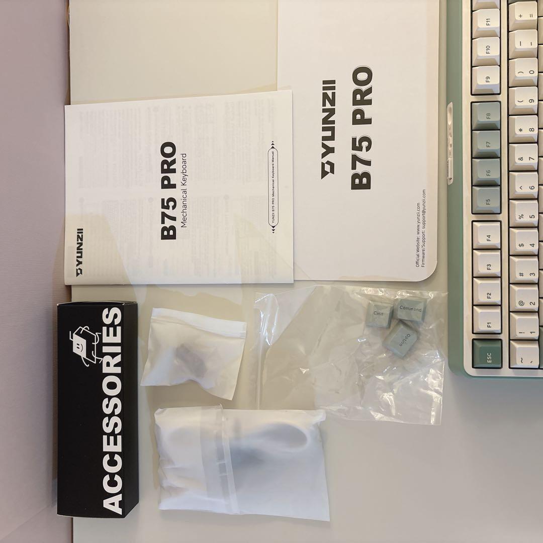 美品＊YUNZII B75 Pro キーボード＊グリーン