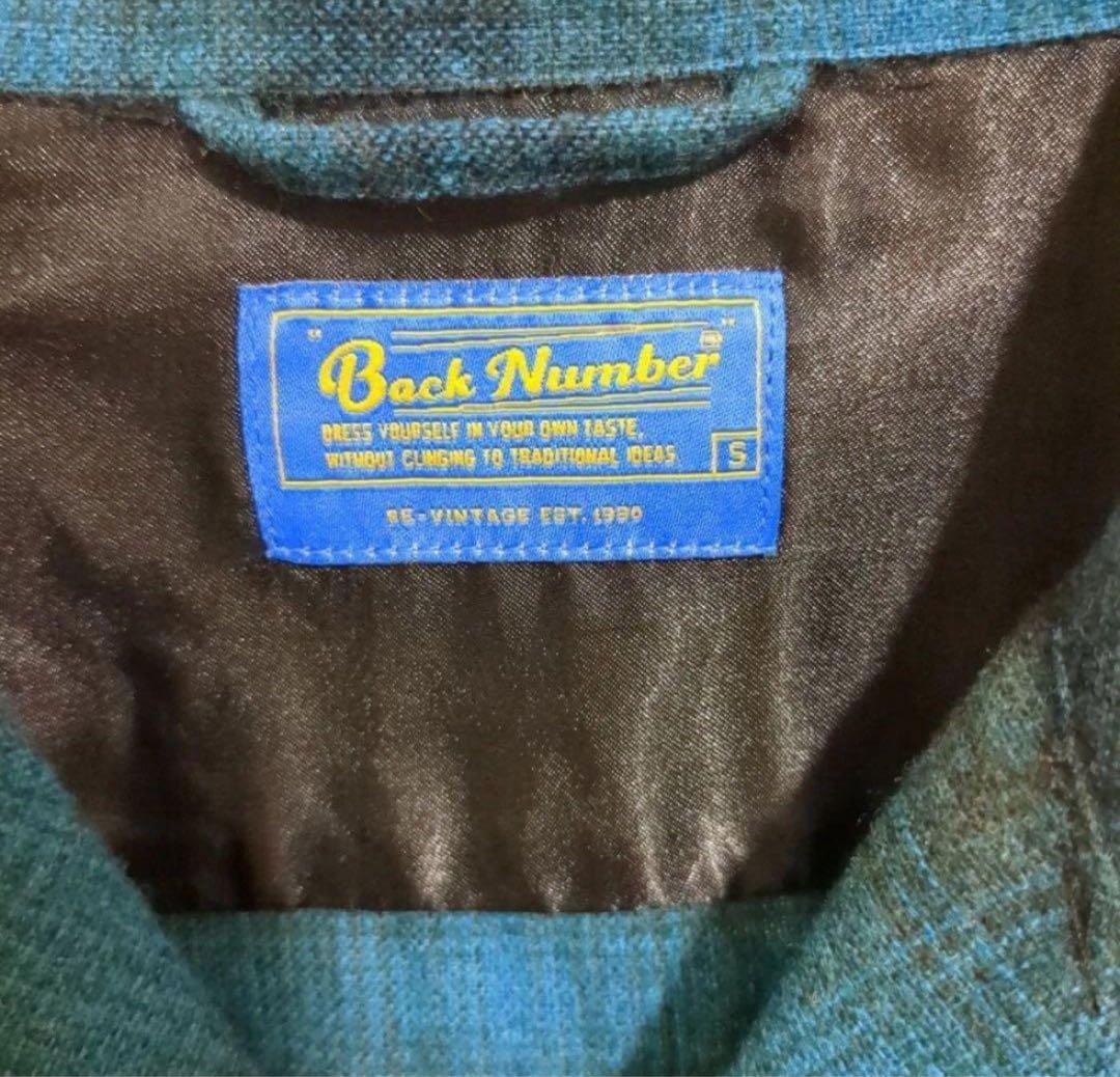 back number FJ バックナンバー　ボードシャツ　青黒シャドー　新品S