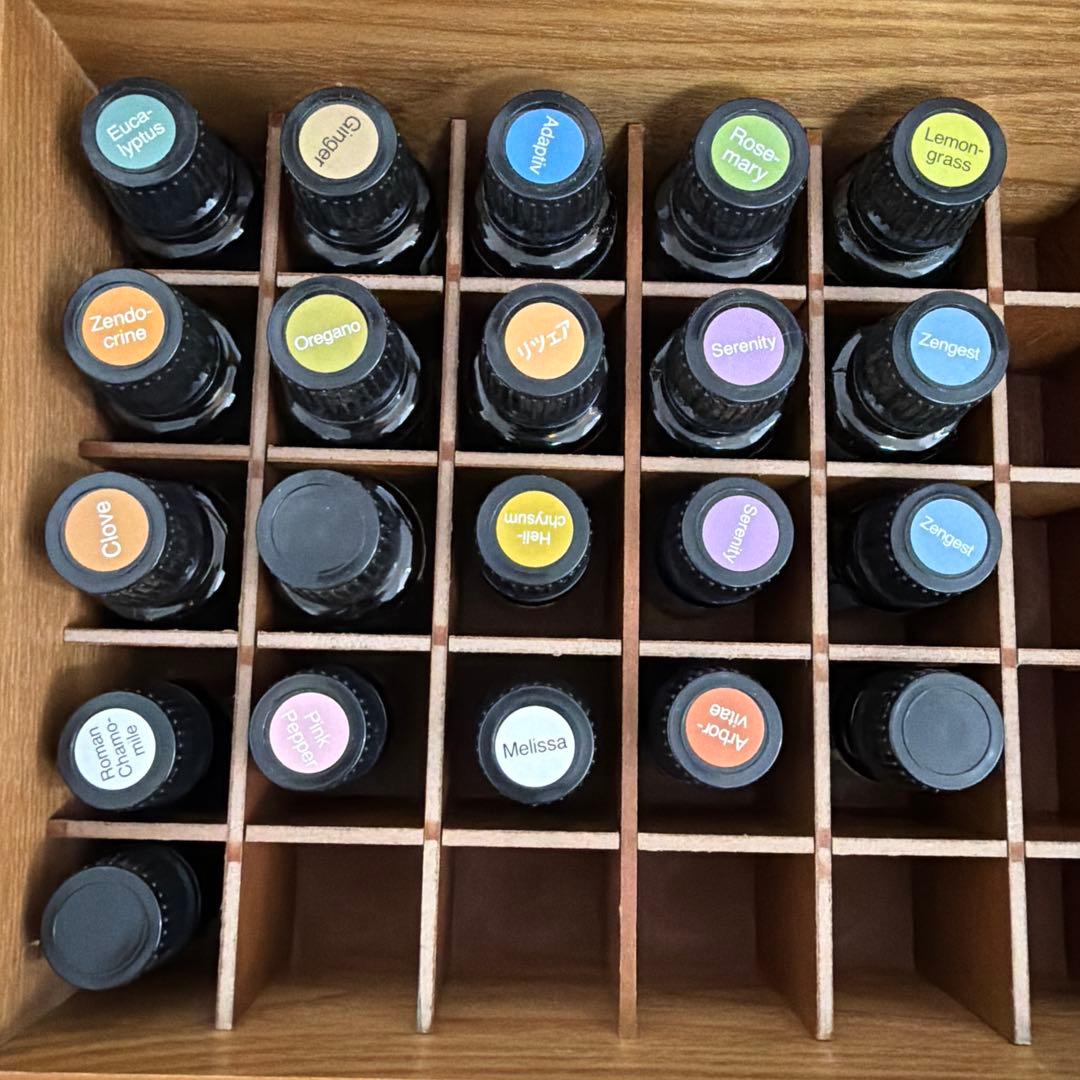 ドテラ エッセンシャルオイルセット 21本 木製ボックス付き