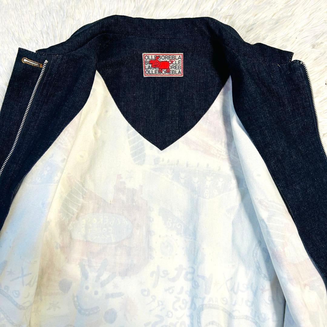 アルベロベロ デニムコート ブタさん ジップアップ ロングコート ポケット